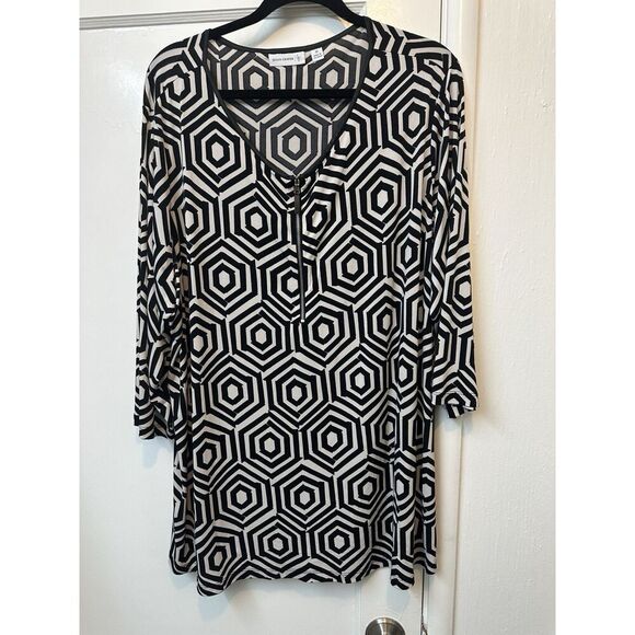 Lot of Susan Graver Liquid Knit Tops 3x Lot Of Six Greens Blues Work Plus Sz EUC - Picture 4 of 16